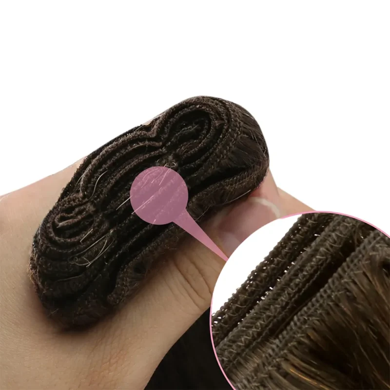 Lumira Machine Weft Hair Extensions — Classic Sew-In Weft, 100% Human Hair - 图片 3