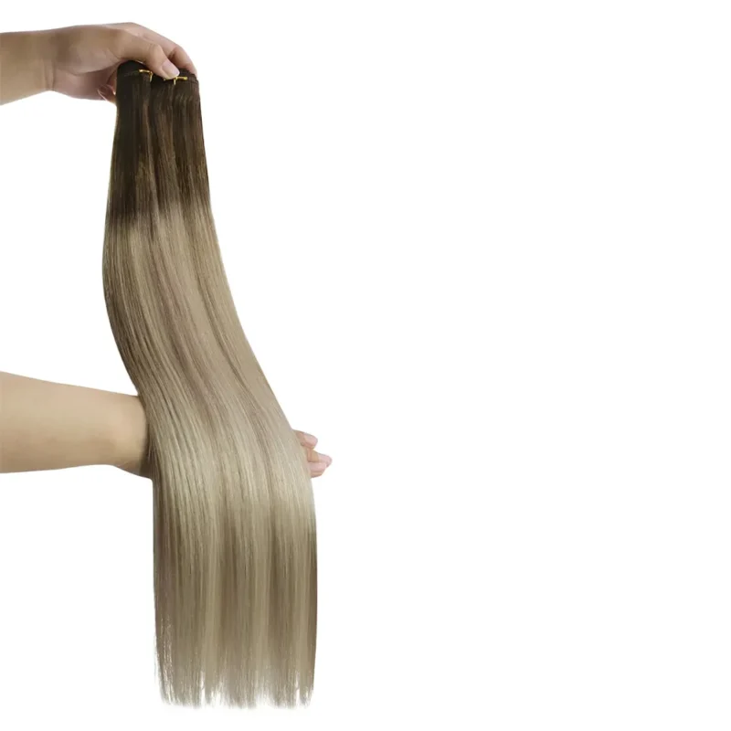Lumira Machine Weft Hair Extensions — Classic Sew-In Weft, 100% Human Hair - 图片 4