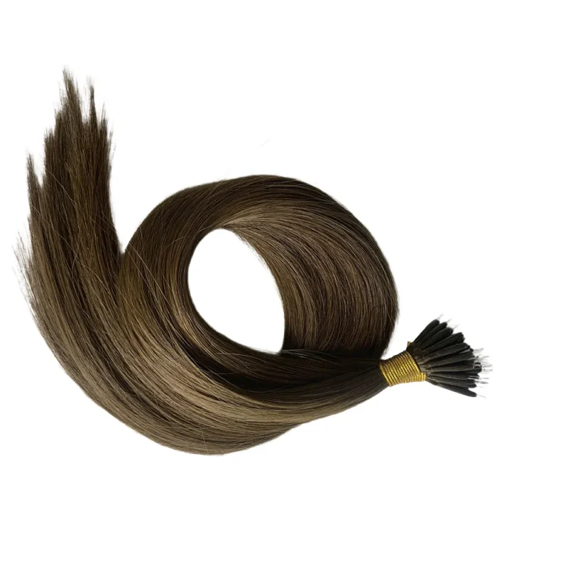 Micro loop tip extensions Human Hair Extensions – 0.8g/Strand - 图片 3