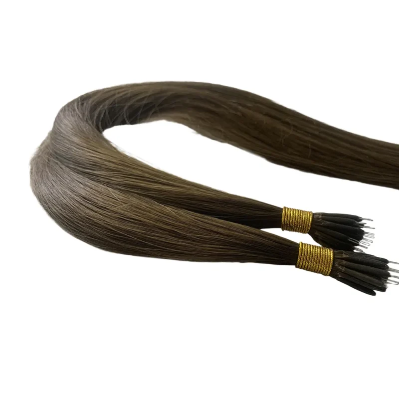 Micro loop tip extensions Human Hair Extensions – 0.8g/Strand - 图片 4