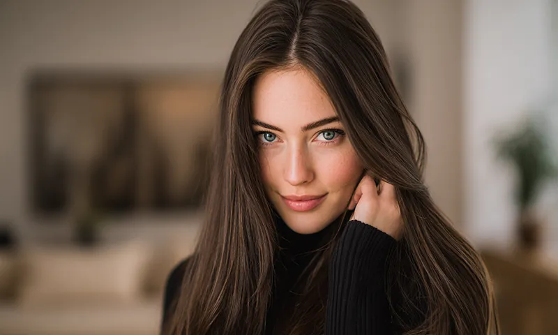 Lumirahair — elegant woman with long natural hair