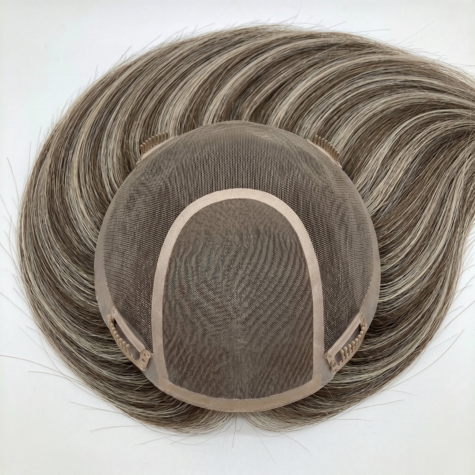 7.5x8" Anti-Bacterial Hair Topper | 100% Remy Human Hair Piece FW-M05 - Image 2