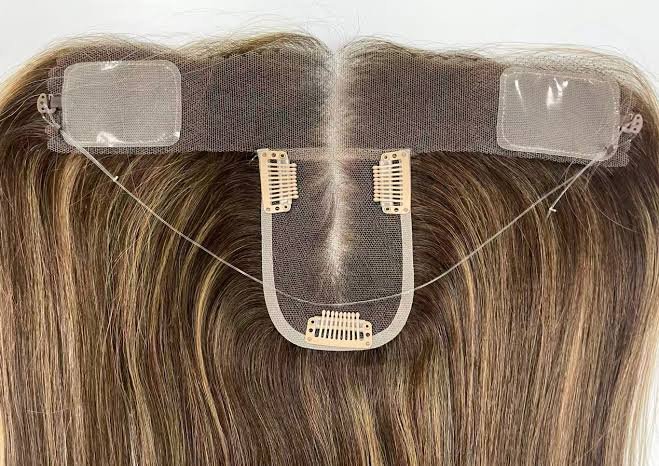 Remy Hair Lace Front Hairline Toupee for Women (1.5"x11" & 2.75"x4.25" Lace Base)-LFR01 - Image 2